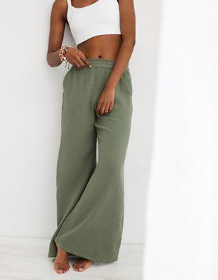 Aerie Pool-To-Party Wide Leg Pant | American Eagle Outfitters (US & CA)