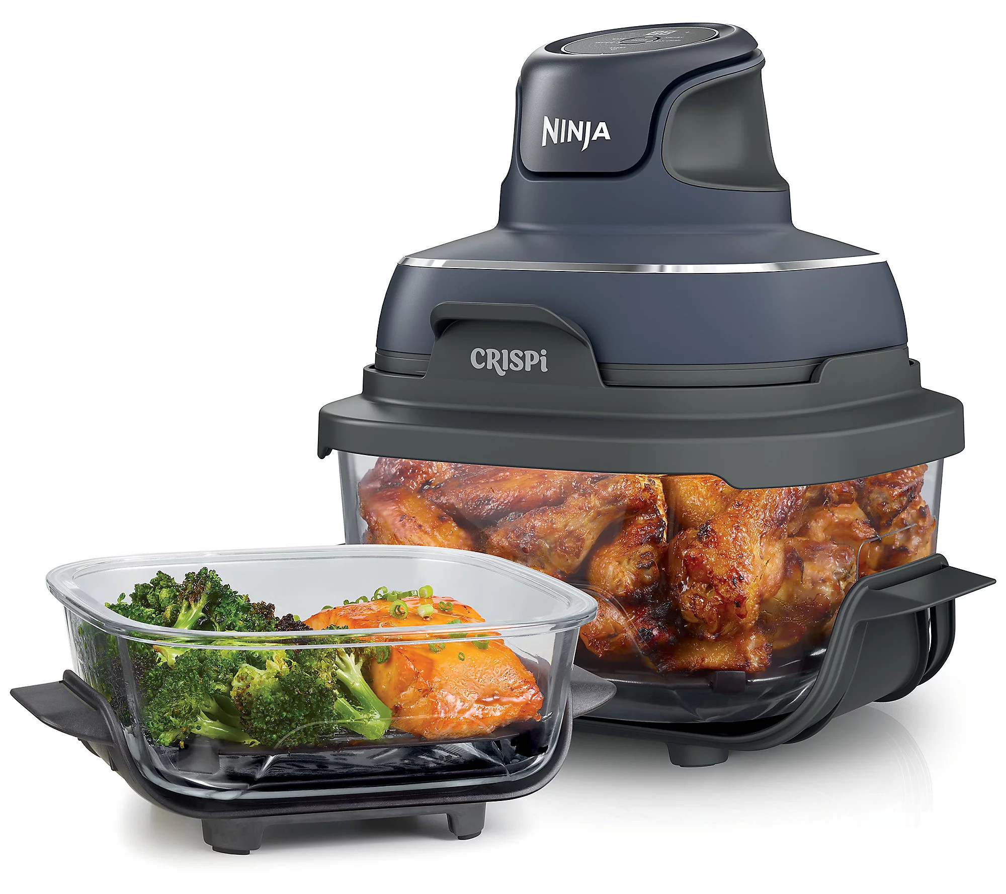 Ninja Crispi 4-in-1 Portable Glass Air Fryer Cooking System | QVC