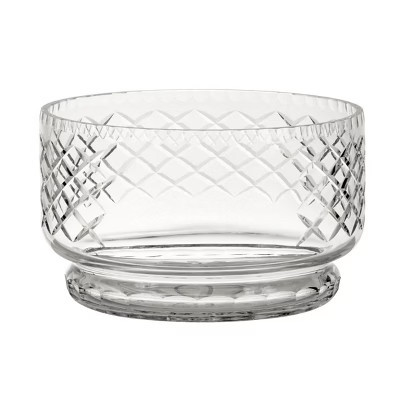 Slickblue Crystal Round Bowl With Medallion Ii Pattern, 4.5" X 7.5" | Target
