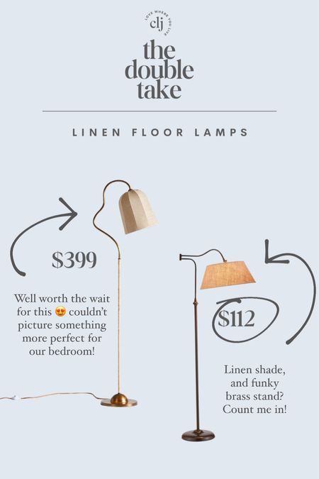 The Double Take: Linen Floor Lamps

#LTKhome #LTKstyletip #LTKFind