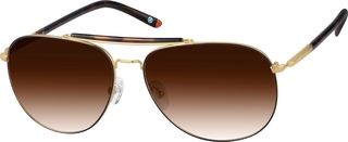 Zenni Men's Aviator Rx Sunglasses Gold Tortoiseshell Stainless Steel Frame | Zenni Optical (US & CA)