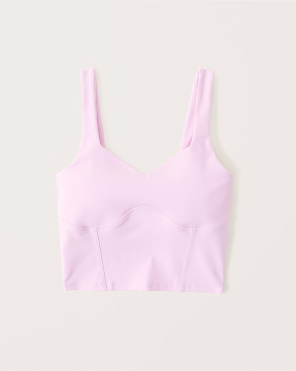 Women's Double-Layered Seamless Fabric Corset Tank | Women's Tops | Abercrombie.com | Abercrombie & Fitch (US)