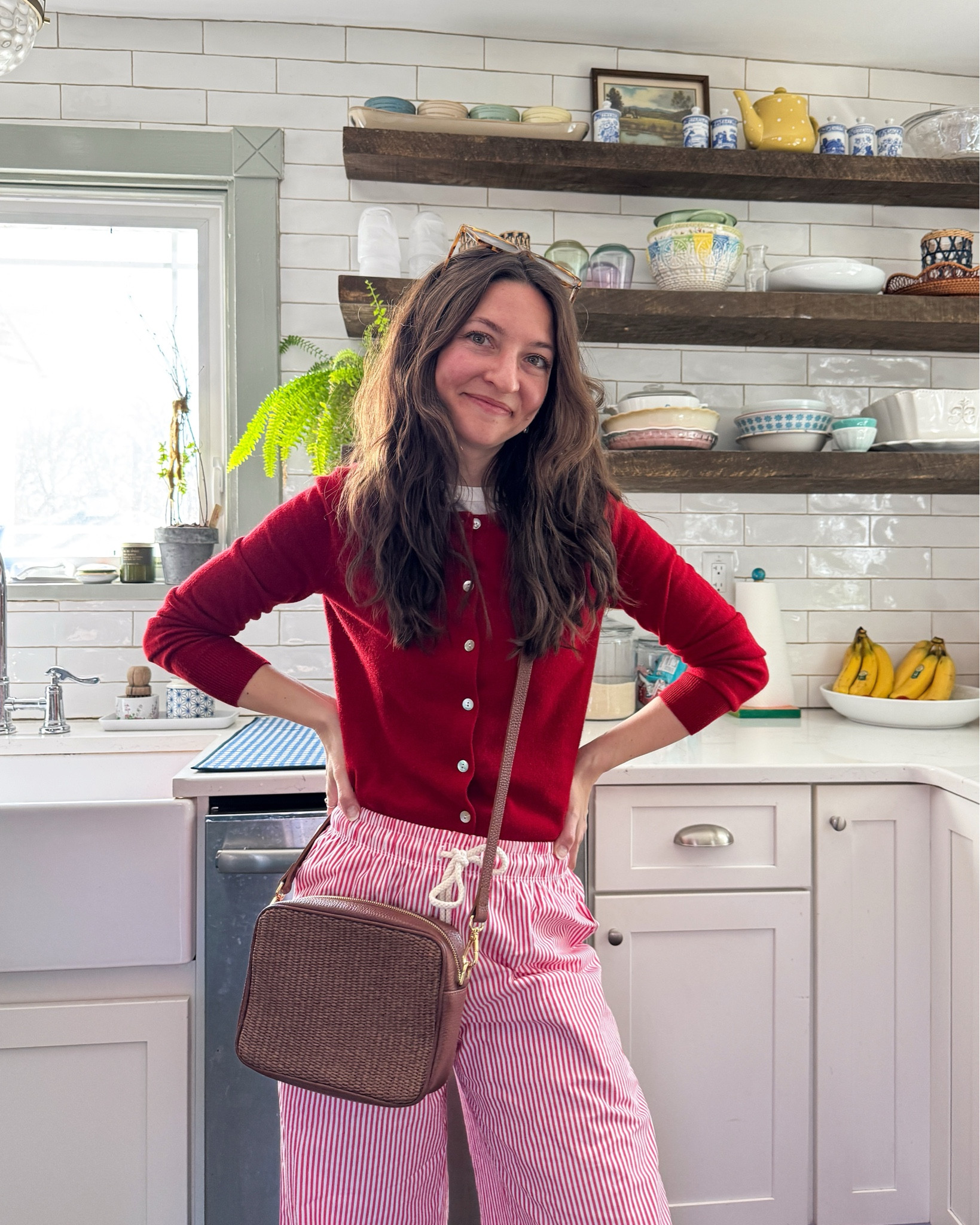 I cannot get enough of these poplin striped pants… they’re on sale today & also come in navy & green stripes (also on sale!) & I kind of feel like I need another pair! They’re just so much more comfortable than jeans! #springfashion #traveloutfit #springstyle

#LTKStyleTip #LTKSeasonal #LTKSaleAlert