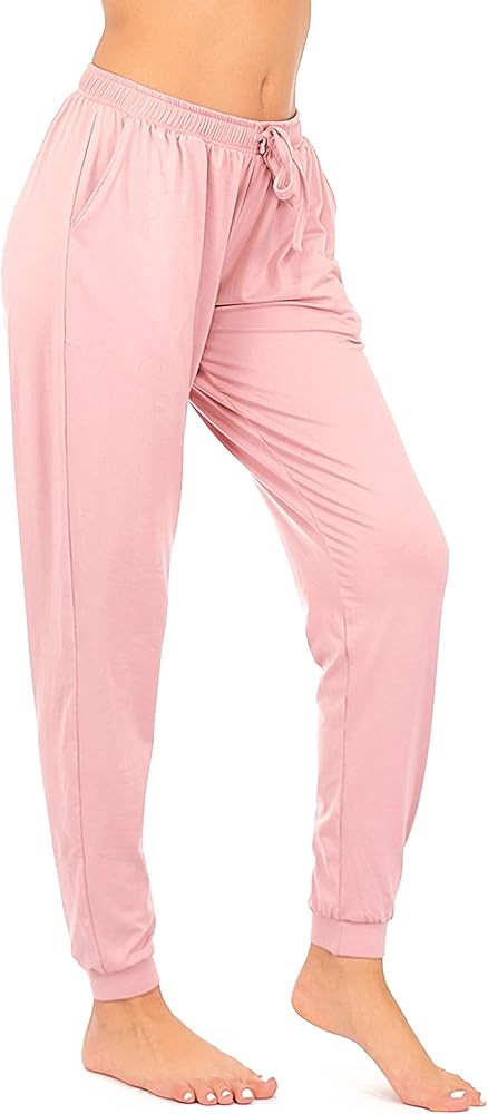 DEAR SPARKLE Jogger with Pockets for Women Drawstring Lightweight Sweats Yoga Lounge Pants + Plus... | Amazon (US)