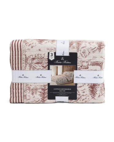 Lodge Toile Quilt Set | TJ Maxx