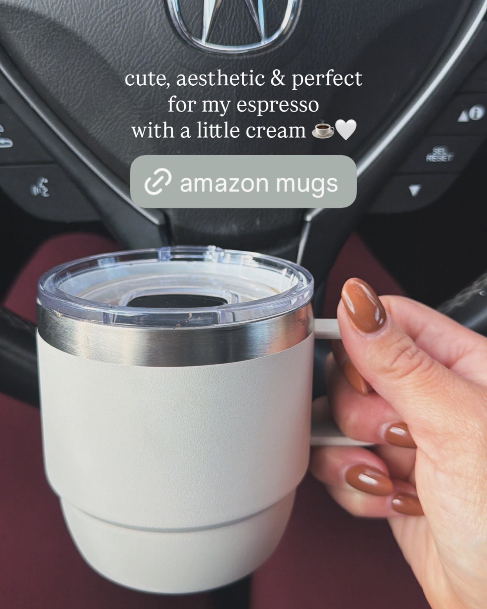 Cute and functional espresso travel mugs from Amazon ☕️🤍

#LTKdayinmylife #LTKmorningroutine #LTKmomlife