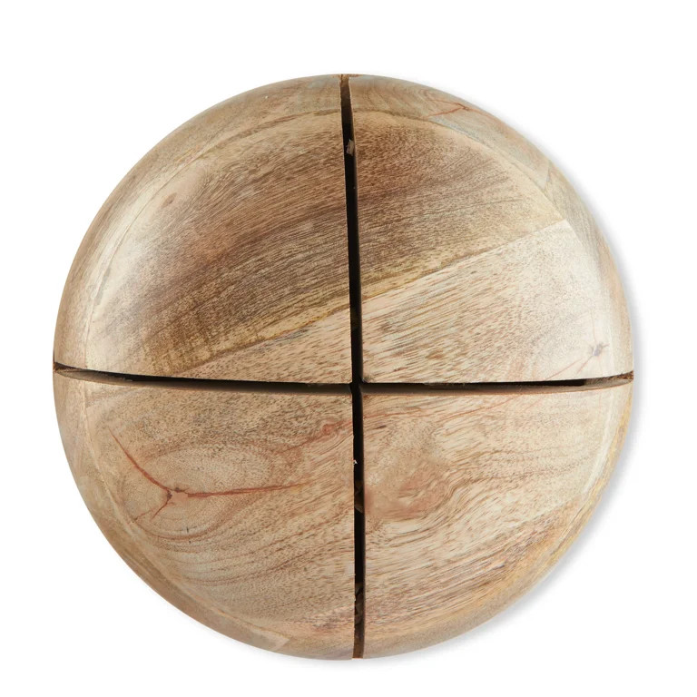 My Texas House Wood Jingle Bell Christmas Hanging Décor in Natural Finish, 10 inch - Walmart.com | Walmart (US)