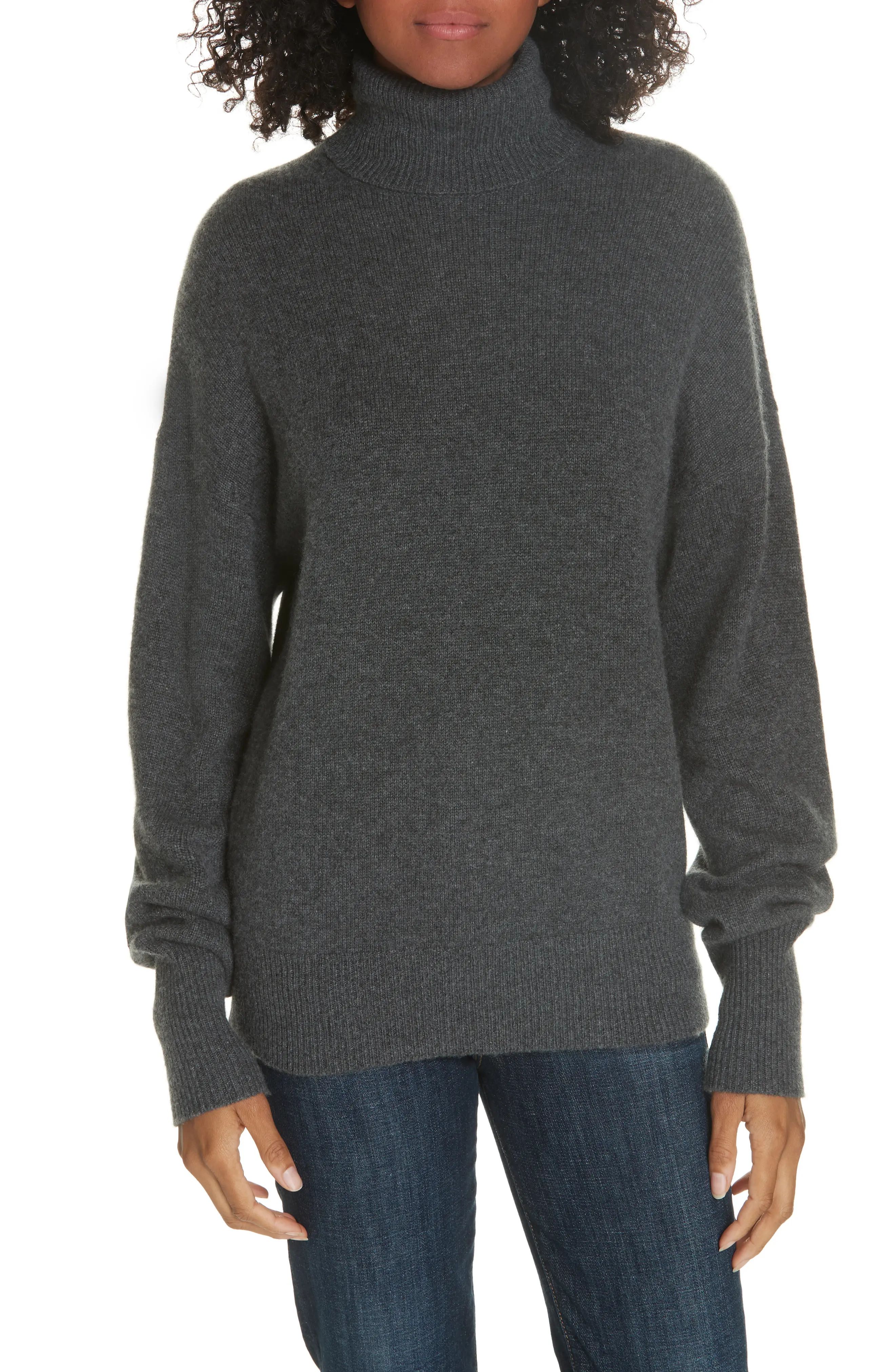 Theory Cashmere Drop Shoulder Turtleneck Sweater | Nordstrom