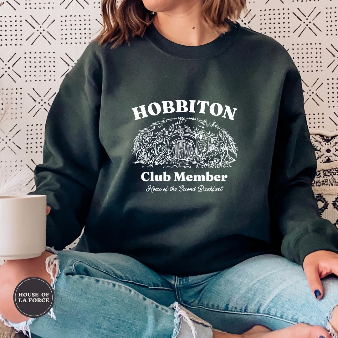 Hobbiton Club Member Sweatshirt, Second Breakfast Hobbit Diet Sweatshirt, Elevensies Shirt, Lord ... | Etsy (US)