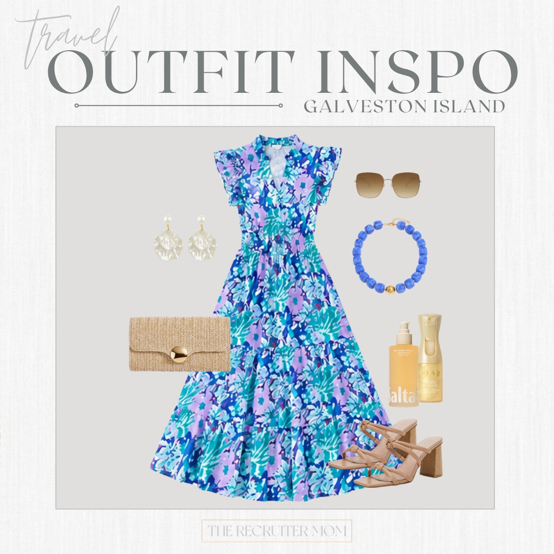 Okay but this blue + purple floral midi is everything for a Galveston night out 💜🩵 The ruffle sleeves, the print, the raffia clutch… it's polished without being fussy🌸

#LTKSeasonal #LTKOver40 #LTKTravel