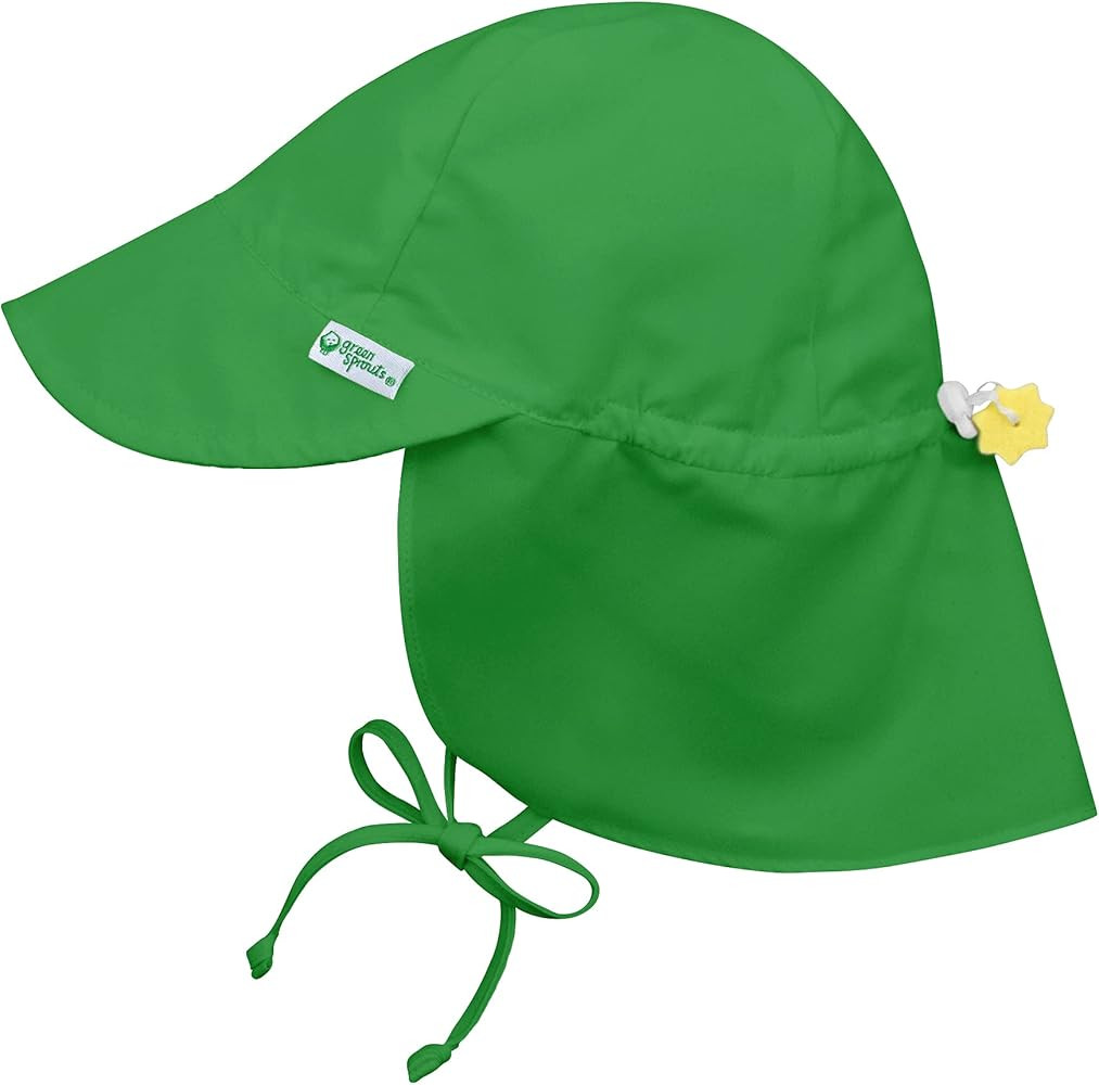 green sprouts Baby Girls' Flap Sun Protection Hat | Amazon (US)
