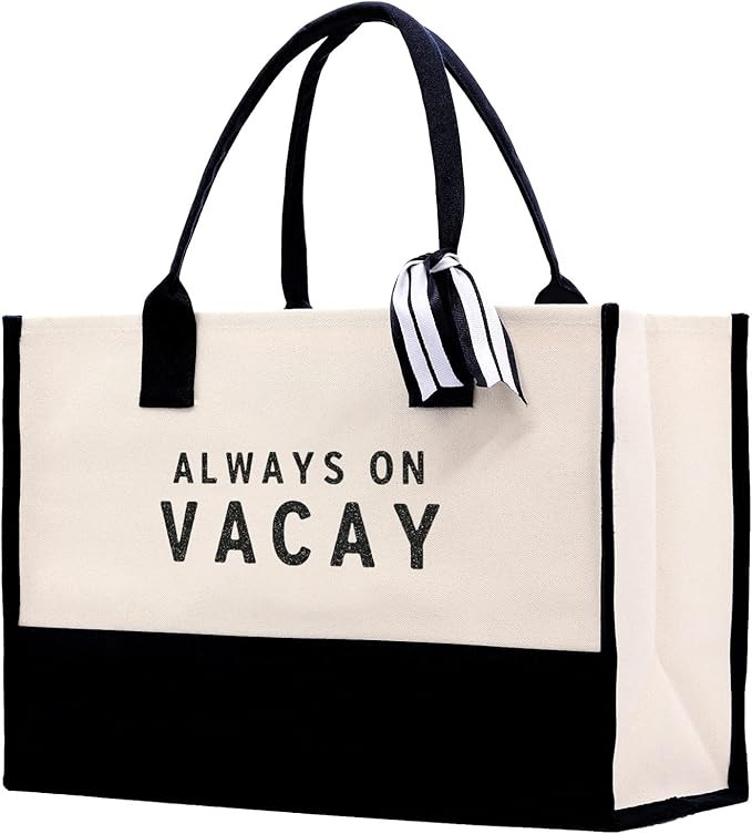 VANESSA ROSELLA Beach Tote Bag Large - Chic Tote Bag for Pool Gym Travel Cruise Picnic Road Trip | Amazon (US)