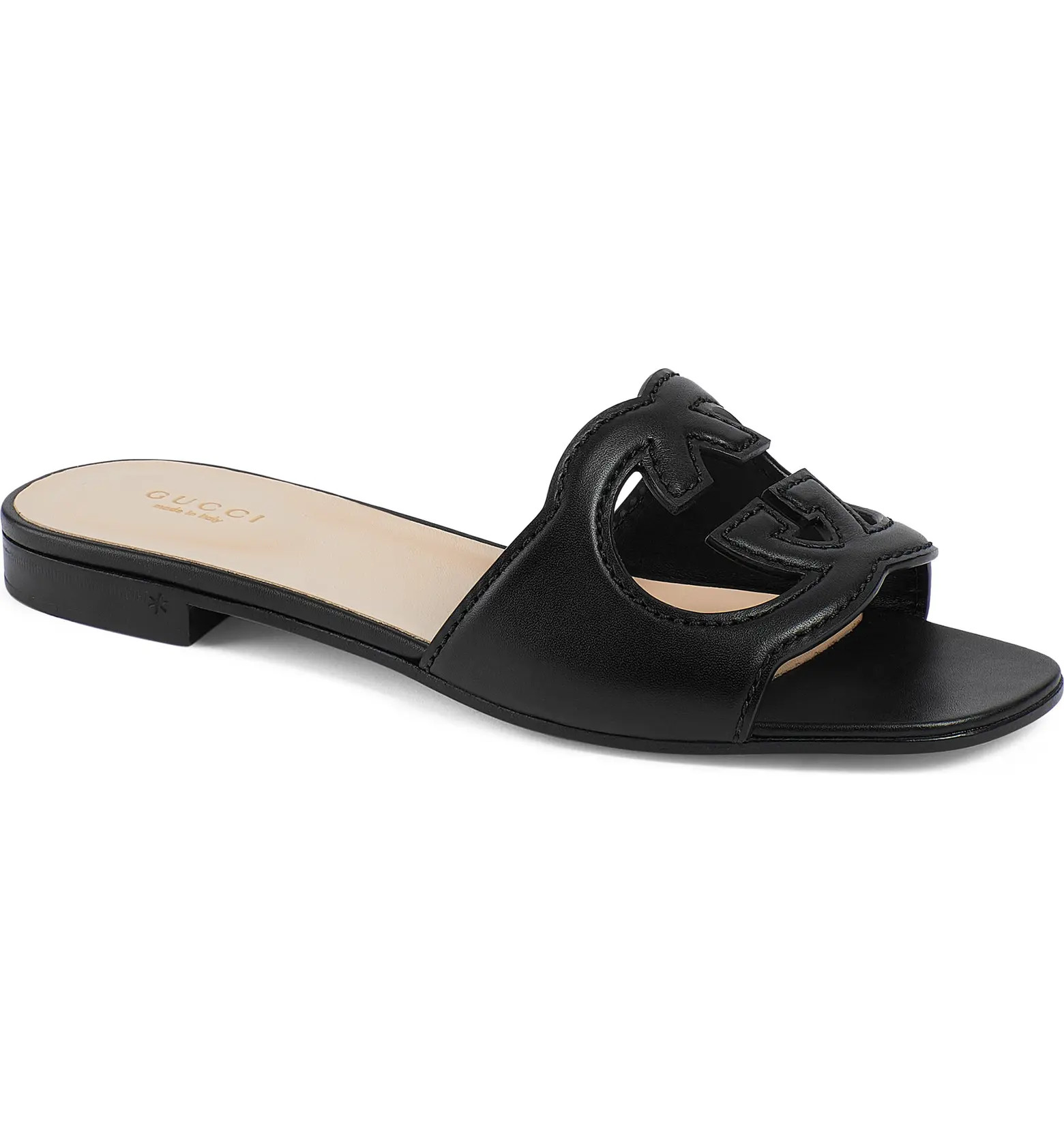 Interlocking G Cutout Slide Sandal (Women) | Nordstrom