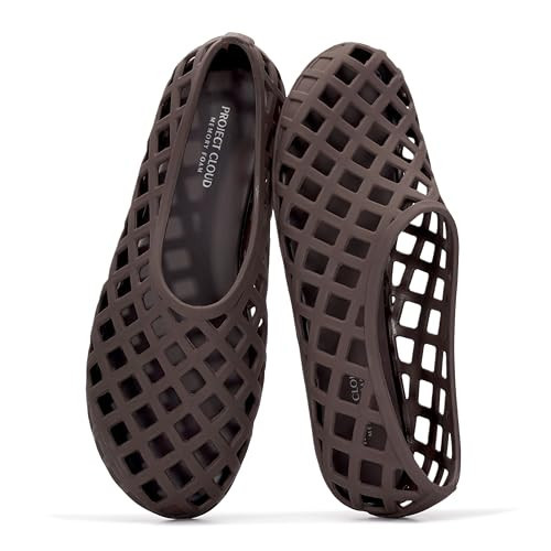 Project Cloud Jelly Shoes Women - Lightweight & Water-Resistant Women's Flats Sandals - Non Slip Womens Shoes - Perfect Summer Jelly Flats for Women 2026 (Jellz, CHOCBROWN,6M) | Amazon (US)