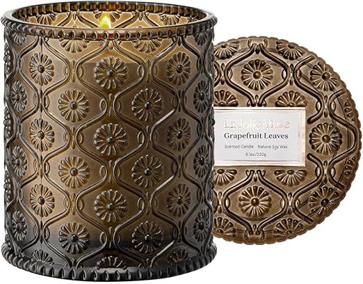 LA JOLIE MUSE Scented Candle, Grapefruit Leaves Scented Candle, Natural Soy Candle for Home Scent... | Amazon (US)