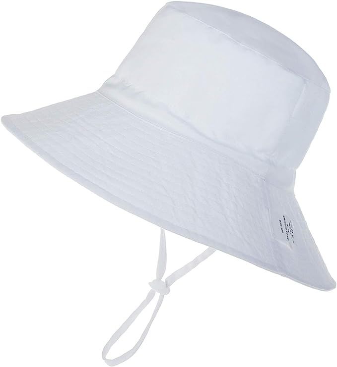 Baby Sun Hat Toddler Summer UPF 50+ Sun Protection Baby Boy Hats Beach Hats Wide Brim Bucket for ... | Amazon (US)