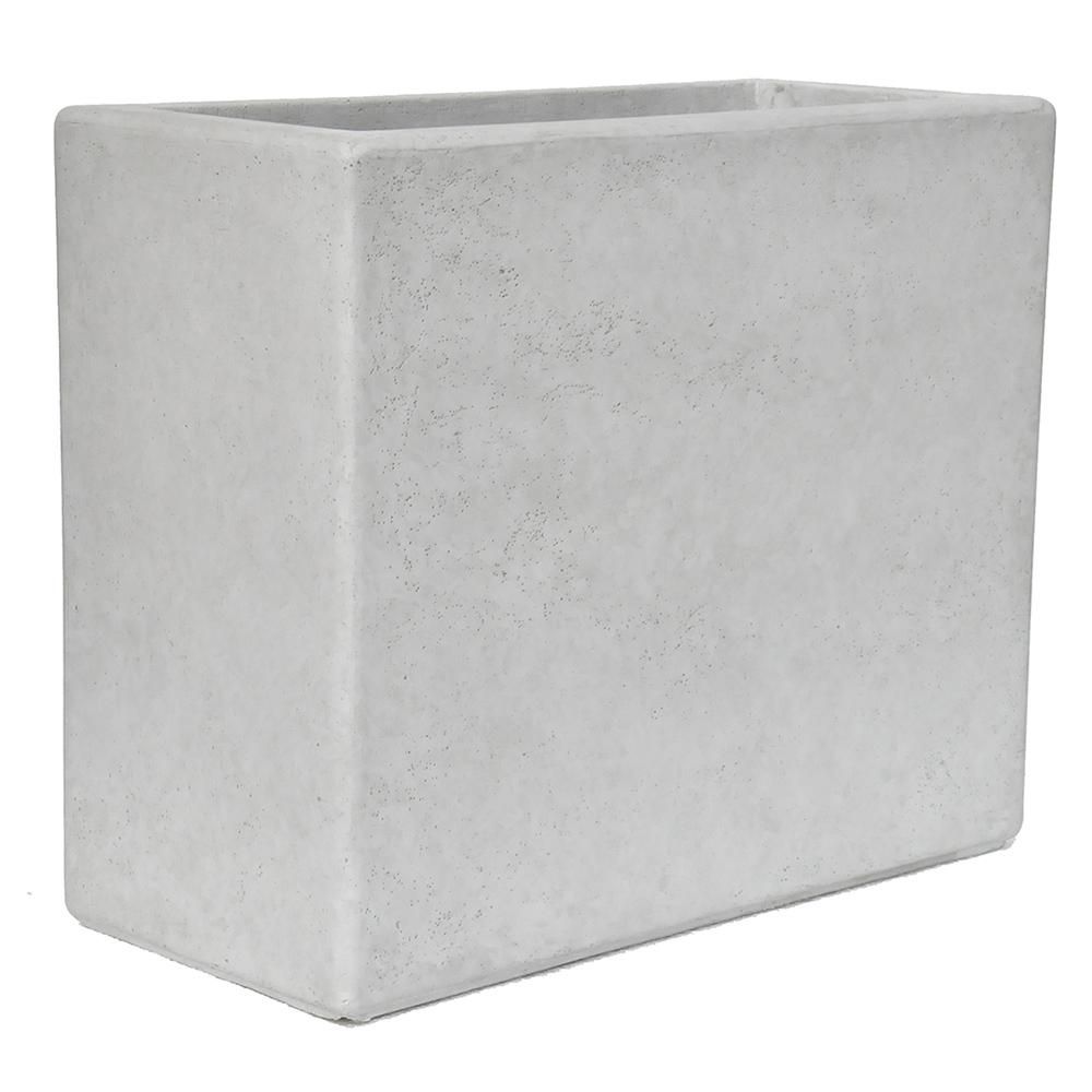 20 in. H x 24 in. x 11 in. Composite White Wash Deck Box in a Smooth Cement Finish | The Home Depot