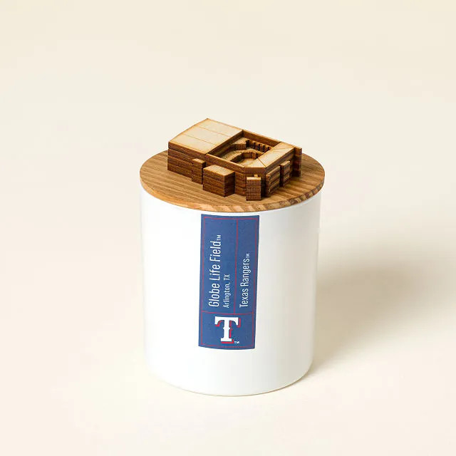 MLB Stadium Sculpture Candle, Texas Rangers | UncommonGoods