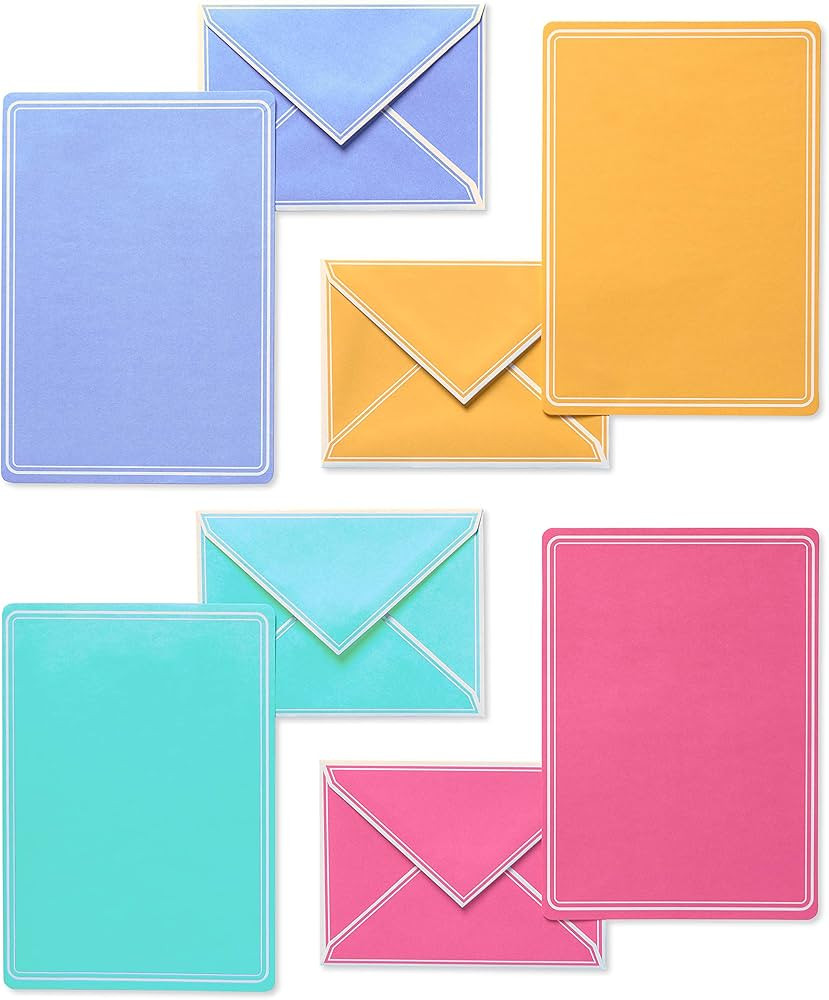 American Greetings Pastel Stationery Sheets and Colored Envelopes (80-Count) | Amazon (US)