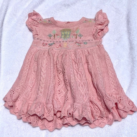 Ralph Lauren baby’s light pink motif knit dress | Poshmark