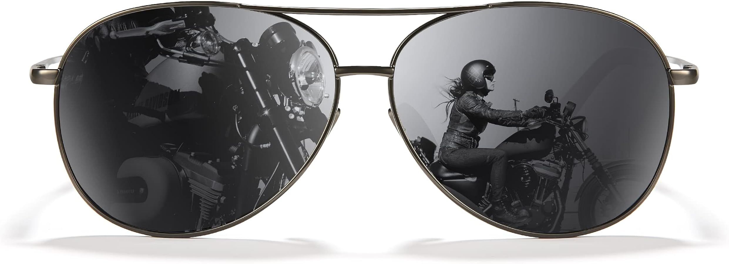 Cyxus Polarized Aviator Sunglasses for Men Classic Mirrored Lens UV Protection | Amazon (US)
