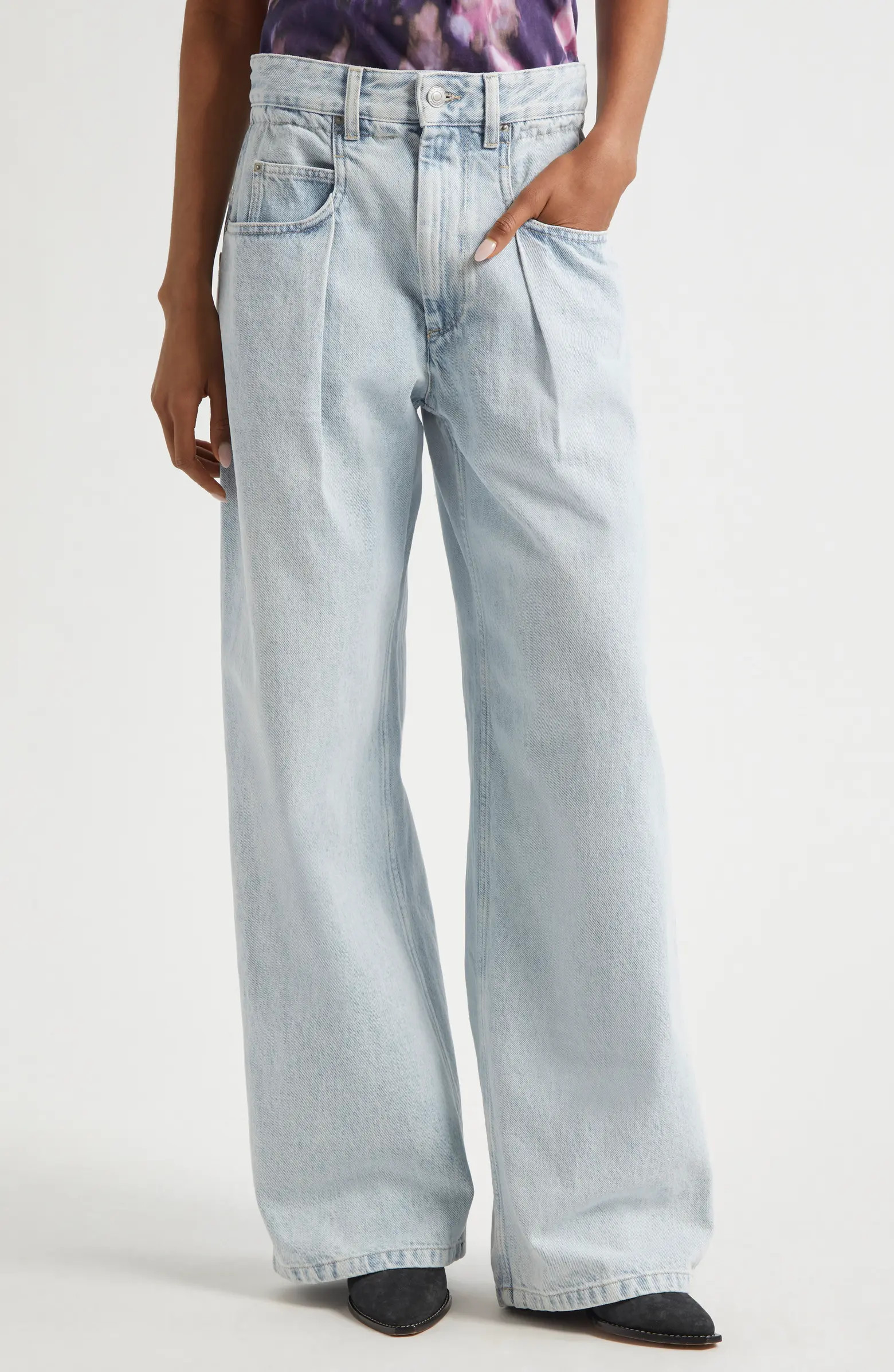 Isabel Marant Étoile Rachelle Pleated Jeans | Nordstrom | Nordstrom
