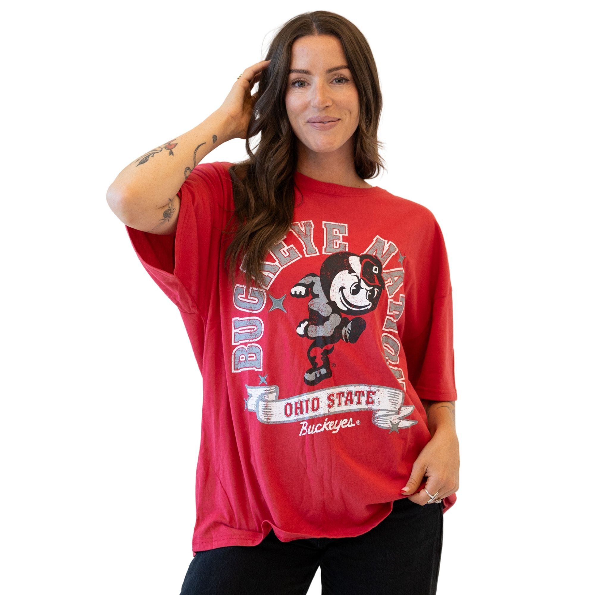 Gameday Social Women's Ohio State Buckeyes Red Roundabout T-Shirt, XL | DICK'S Sporting Goods