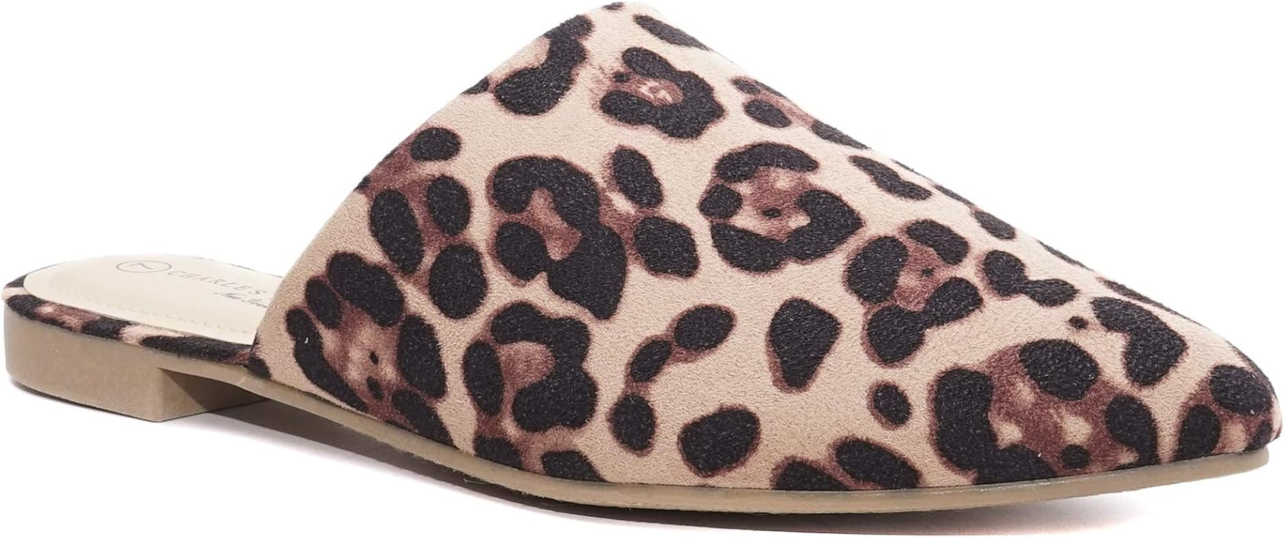 Women's Low Slip On Mule Comfortable Slides-Vegan Suede-Flat Slides for Women | Amazon (US)