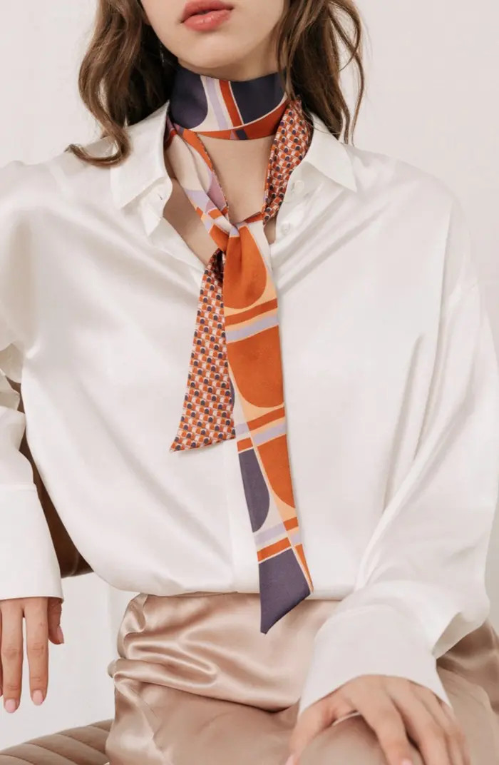 Modular Skinny Silk Scarf | Nordstrom