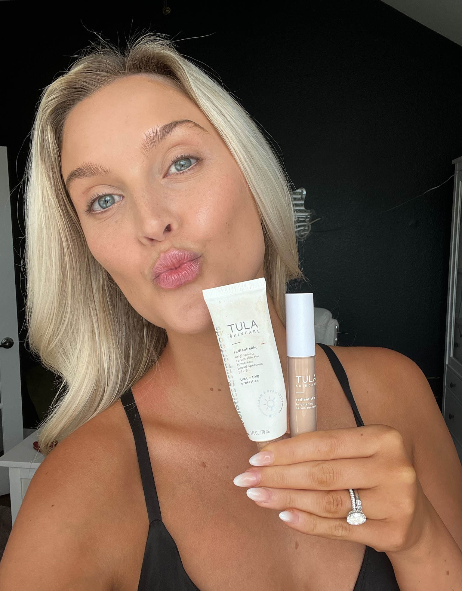 Wearing shade 125 in brightening concealer. For the brightening skin tint I mixed shade 11 & 13 to match my tan! 
Skincare base: Vitamin C Serum, Vitamin C Moisturizer, Ice Roller & Brightening Eye Balm (in the fridge always) 

#LTKsalealert #LTKbeauty #LTKSale