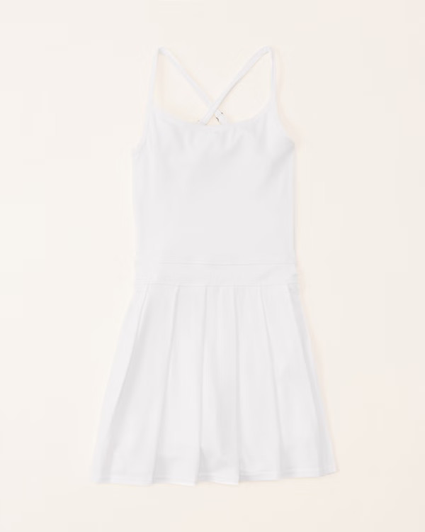 pleated active airknit skort dress | Abercrombie & Fitch (US)