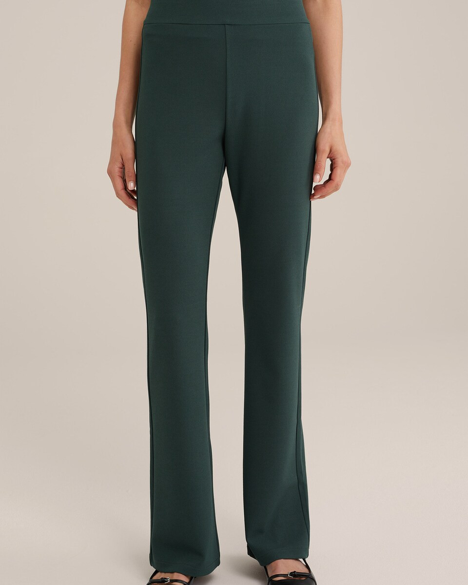 WE Fashion Flared Broek in Smaragd | ABOUT YOU | ABOUT YOU NL