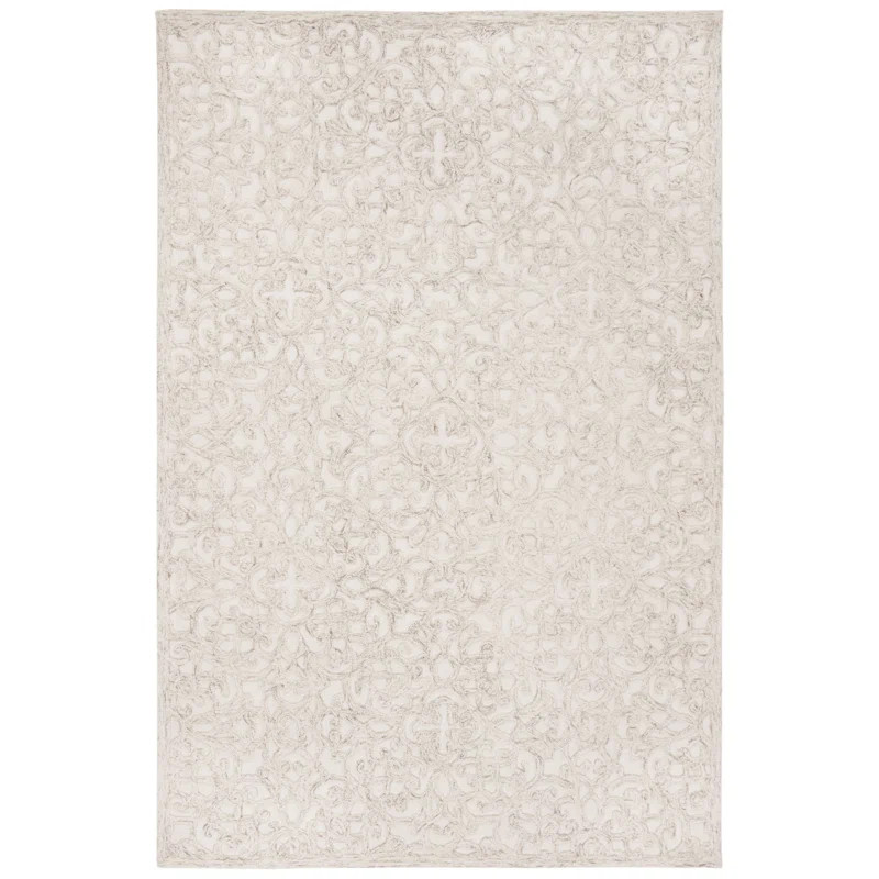 Runner Sarina Abstract Handmade Tufted Wool Camel/Ivory Area Rug | Wayfair North America