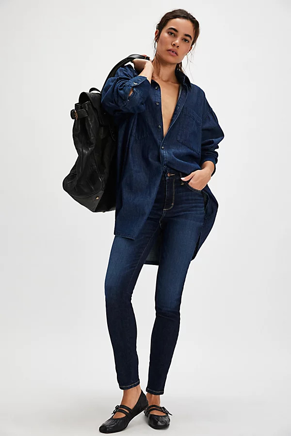 Wrangler Bespoke High-Rise Skinny Jeans | Free People (Global - UK&FR Excluded)