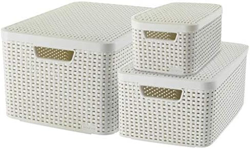 Curver Style Storage Box Set, Plastic, Cream, 7L/18L/30L | Amazon (UK)