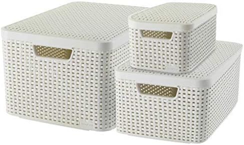 Curver Style Storage Box Set, Plastic, Cream, 7L/18L/30L | Amazon (UK)