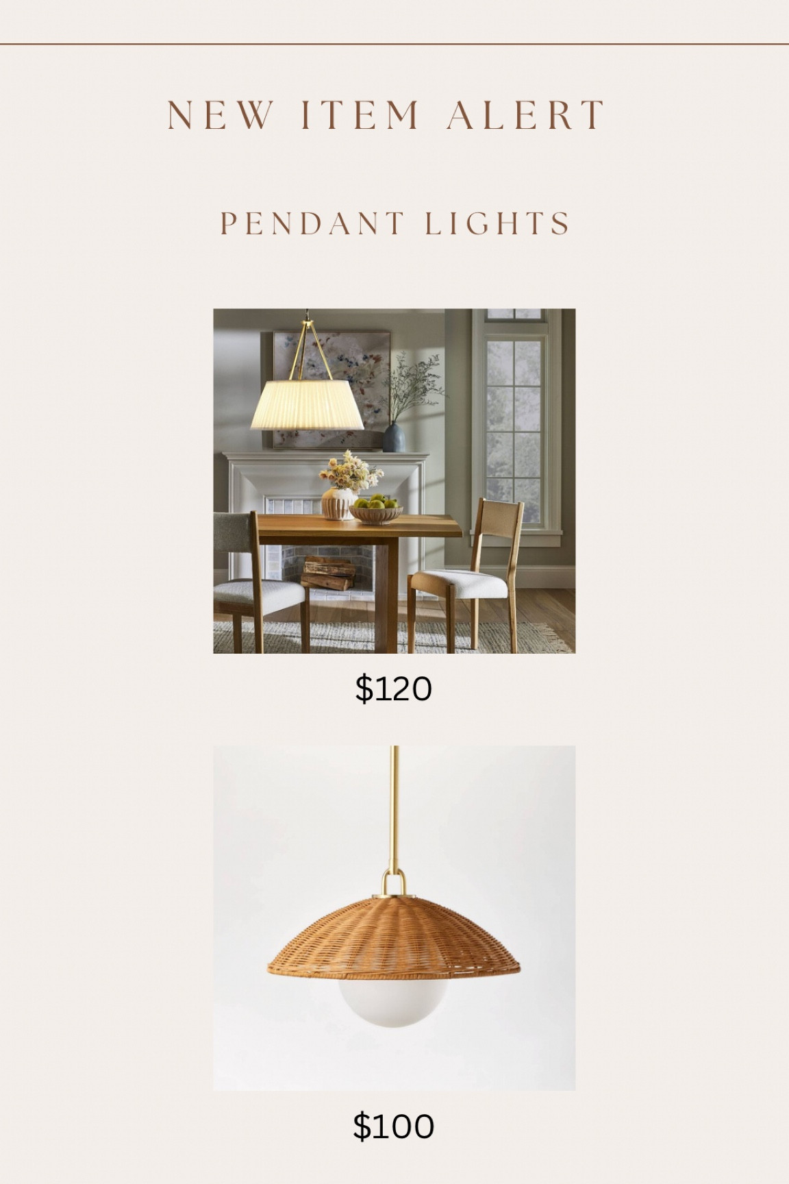 I can’t believe the prices for these two new beautiful pendant lights that dropped in the studio McGee x threshold collection 😍😍😍

#LTKhome #LTKsalealert