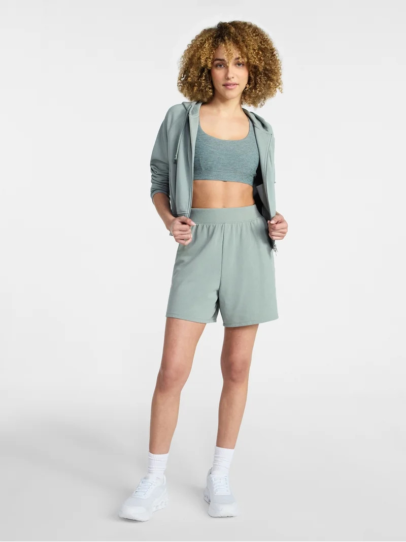 Athletic Works Women's Mineral Wash French Terry Shorts, Sizes XS-XXXL | Walmart (US)