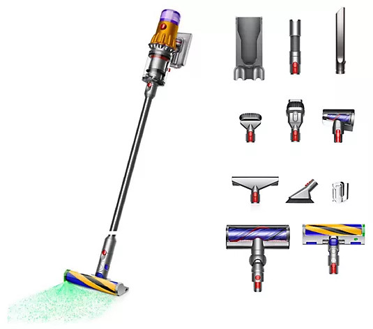 Dyson V12 Detect Plus Slim Cordfree Vacuum with 7 Tools - QVC.com | QVC