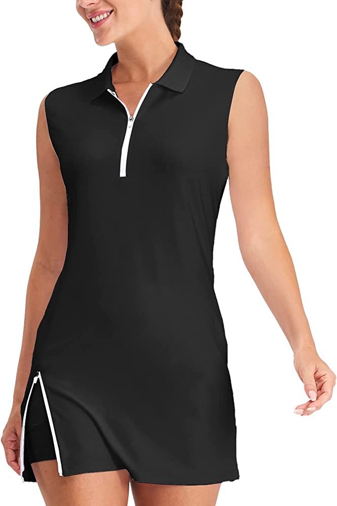 Hiverlay Tennis Dresses for Women with 2 Pockets Built in Shorts UPF 50+ Golf Dress Workout Athle... | Amazon (US)