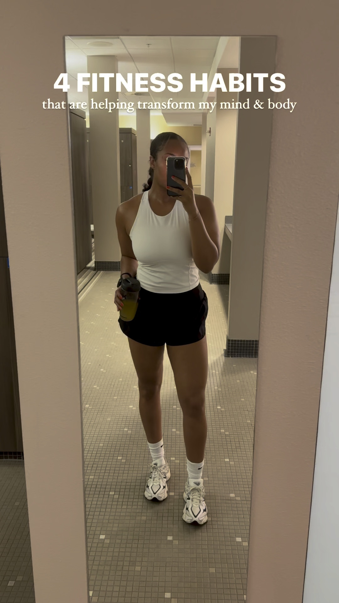 Workout faves - tank with built in bra and the perfect shorts for running, lifting, and walking 