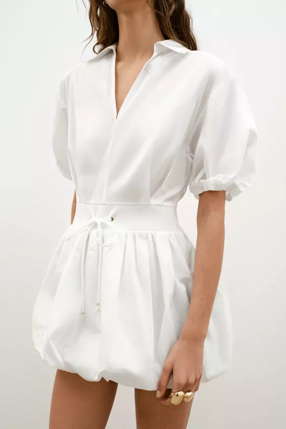 POPLIN MINI DRESS | Zara US