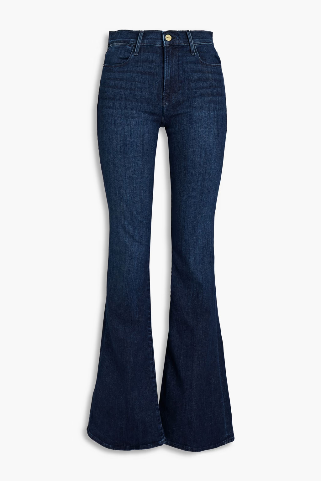 Dark denim Le High Flare mid-rise flared jeans | FRAME | THE OUTNET | The Outnet (US and CA)