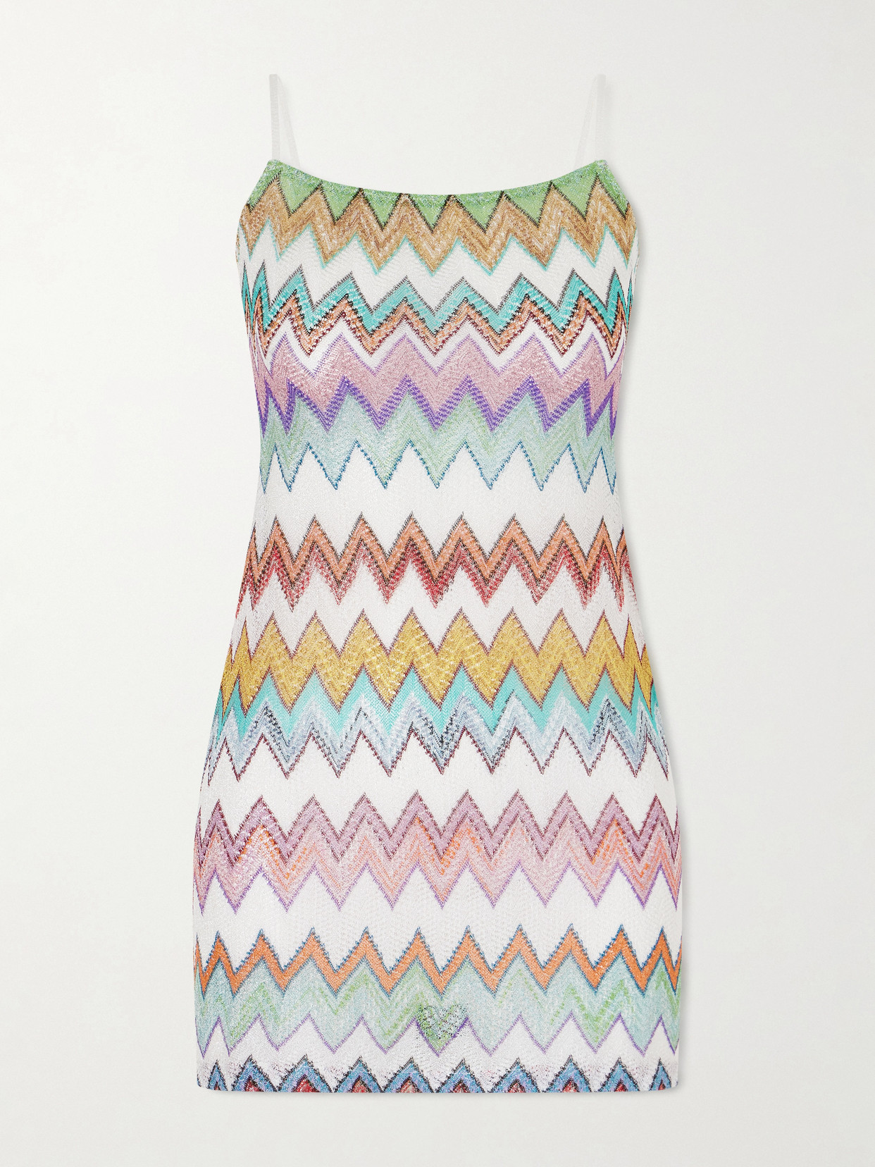 Missoni - Striped Metallic Crocheted-knit Cover-up - Multi | NET-A-PORTER (US)