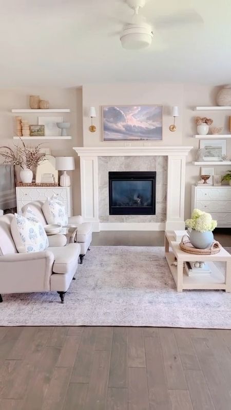 Living room, open concept, open concept living room, neutral home, neutral decor, loloi rug, affordable decor, home decor, decorating ideas, sofa, chair, Samsung frame 

#LTKhome