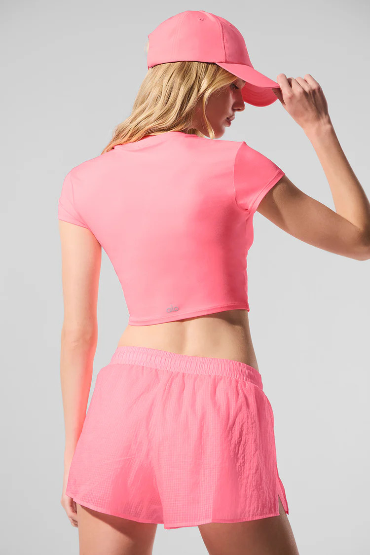 Alosoft Crop Finesse Short Sleeve | Alo Yoga (US)