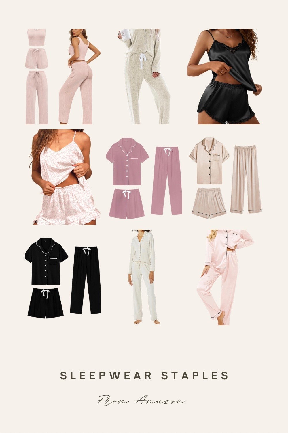 ✨ 2026 cozy essentials ✨
Amazon pajama sets that are an absolute must have for slow mornings, early nights, and everything in between.

#Pajamas #PajamaSets #LoungeWear #CozyClothes #MustHaves #Amazon #AmazonFinds #AmazonEssentials #Sleepwear #SleepwearEssentials

#LTKSaleAlert #LTKSeasonal #LTKFindsUnder50