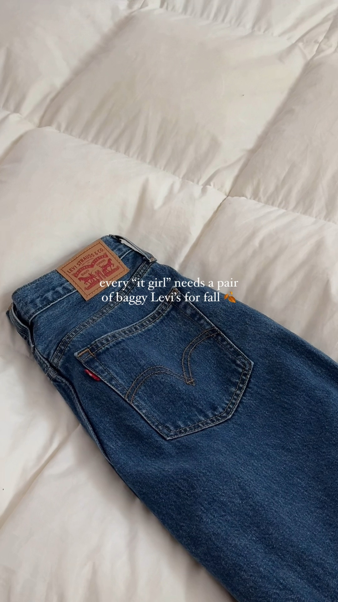 Baggy Levi’s are a fall staple! Sharing these + a few more washes/favorites 🤍 | Levi’s jeans, baggy jeans, fall jeans, Levi’s 94 baggy, dark denim, jean finds, baggy pants

#LTKVideo #LTKStyleTip #LTKBacktoSchool