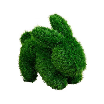 Nearly Natural 13-in UV Resistant Artificial Grass Garden Plush Topiary Bunny Rabbit (Indoor/Outdoor) | Target