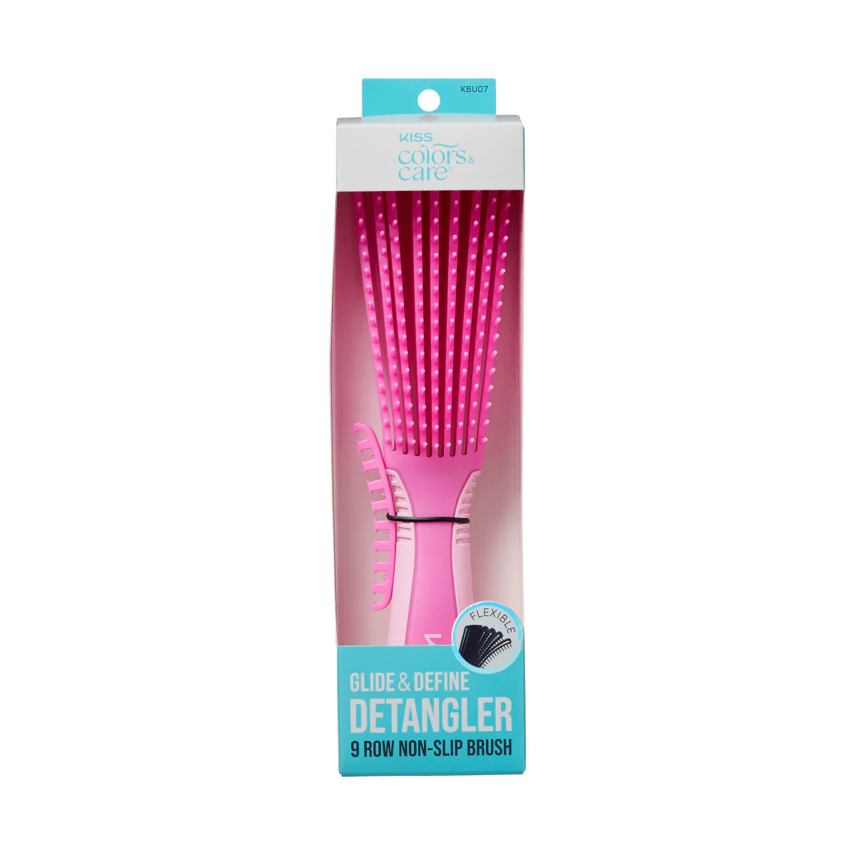 KISS Colors & Care Glide & Define Non-Slip Detangling Brush | KISS, imPRESS, JOAH